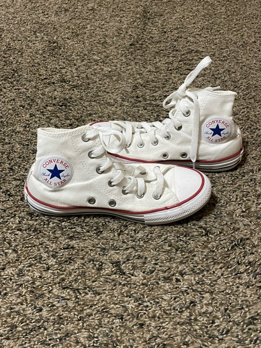 Converse Kids White High-Top Sneakers